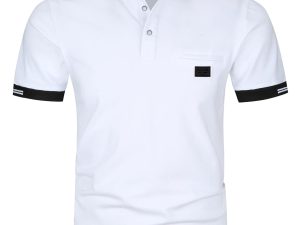 KUNJLELP Men's Regular-Fit Cotton Short Sleeve Polo Shirt