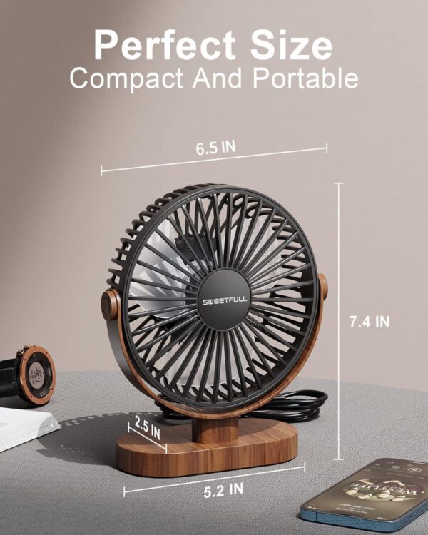 SWEETFULL 360° Adjustment Personal Mini Fan - Image 3