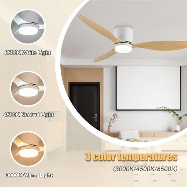 42 Inch Ceiling Fans with Lights and Remote - Image 3