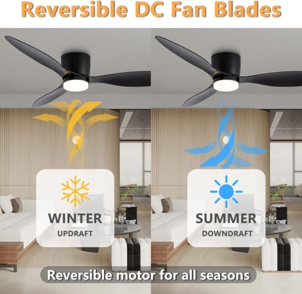 42 Inch Ceiling Fans with Lights and Remote - Image 4