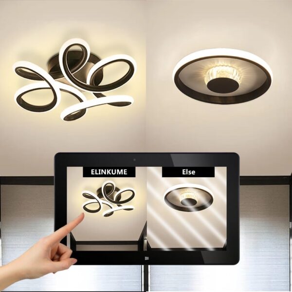 ELINKUME 30W Modern Flush Ceiling Light - Image 3