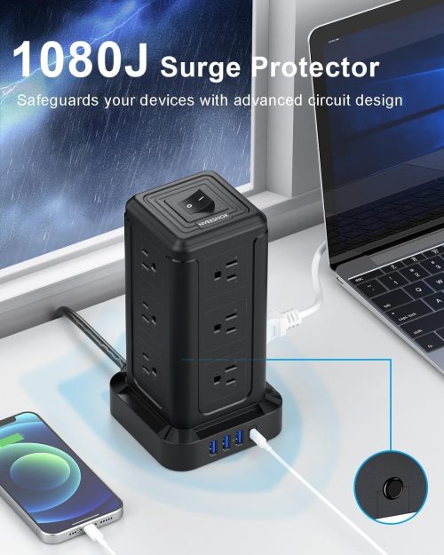 NVEESHOX Extension Lead Surge Protection - Image 5
