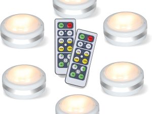 Starxing Battery Operated LED Cabinet Lights with Remote Control