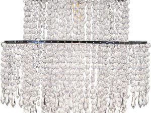 Giggi 3-Tier Acrylic Crystal Clear Chandelier Light