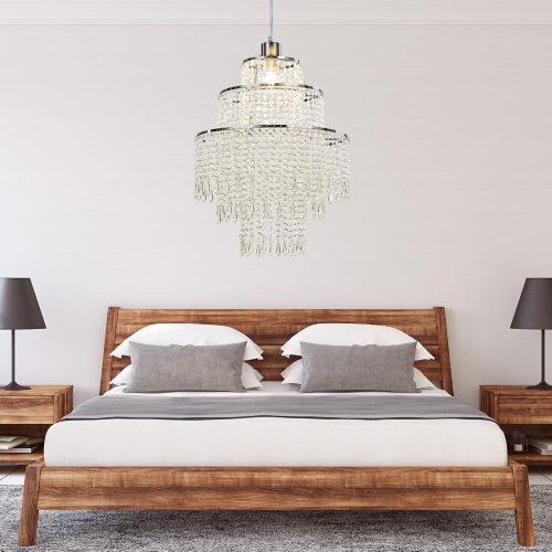 Giggi 3-Tier Acrylic Crystal Clear Chandelier Light - Image 4