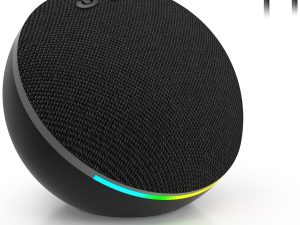 SOULION C10 Bluetooth PC Speakers with 4 Modes Colorful LED Light, USB Powered 3.5mm Aux Mini Computer Speakers with Switch Button, Suitable for Desktop Laptop, Monitor.