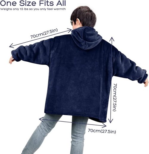 Uplayteck Oversized Hoodie Blanket for Kids - Image 3