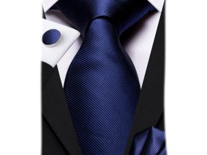 Brand New Dark Royal Blue Men Ties