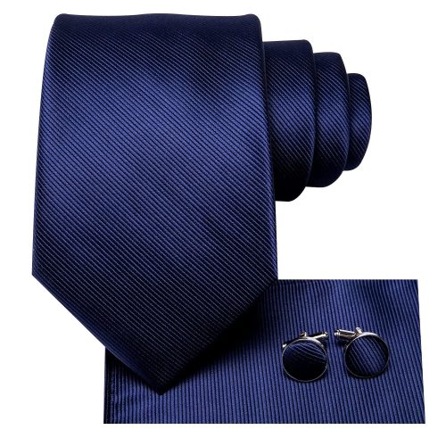 Brand New Dark Royal Blue Men Ties - Image 3