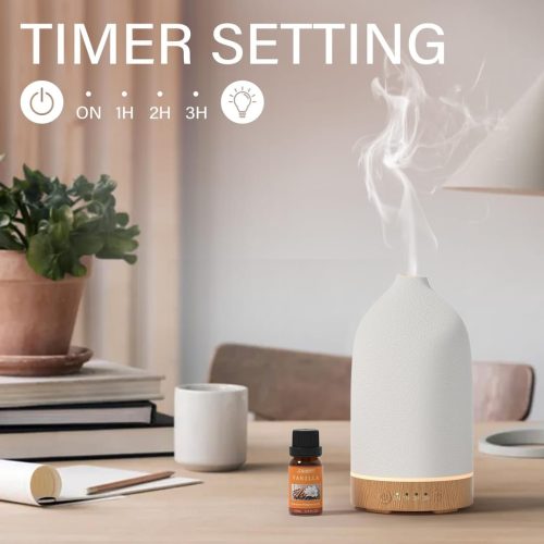 Brand New SALUBRITO Ceramic Essential Oil Diffuser White - Image 4
