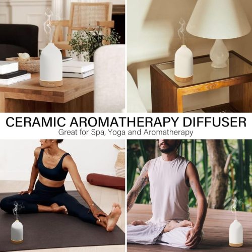 Brand New SALUBRITO Ceramic Essential Oil Diffuser White - Image 5