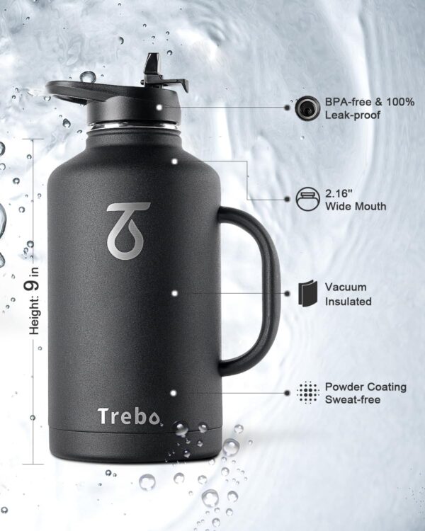 Trebo Metal Bottle with Paracord Handle - Image 4