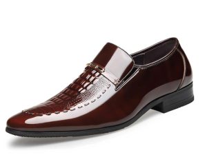 Brand New Men's Loafers Crocodile Leather Shoes