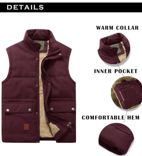 Brand New MAGCOMSEN Mens Gillets Winter Sleeveless Jacket - Image 4