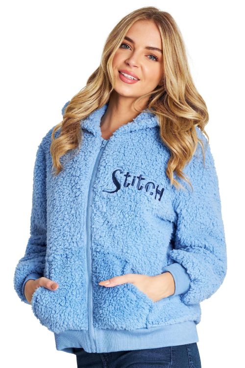 Disney Stitch Sherpa Hoodie for Girls