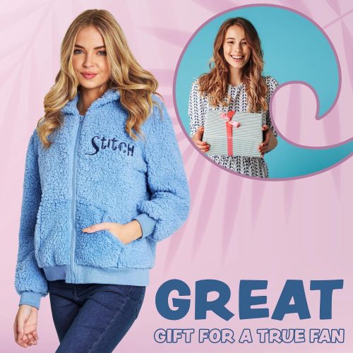 Disney Stitch Sherpa Hoodie for Girls - Image 5