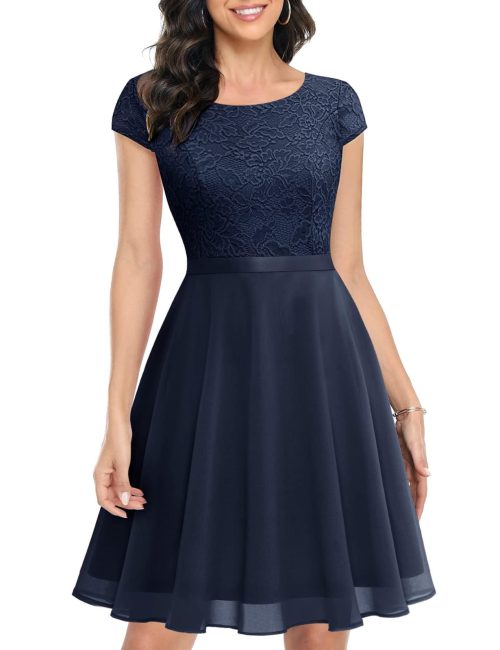 Brand New UOTORI Women's Floral Lace Short Bridesmaid Dress