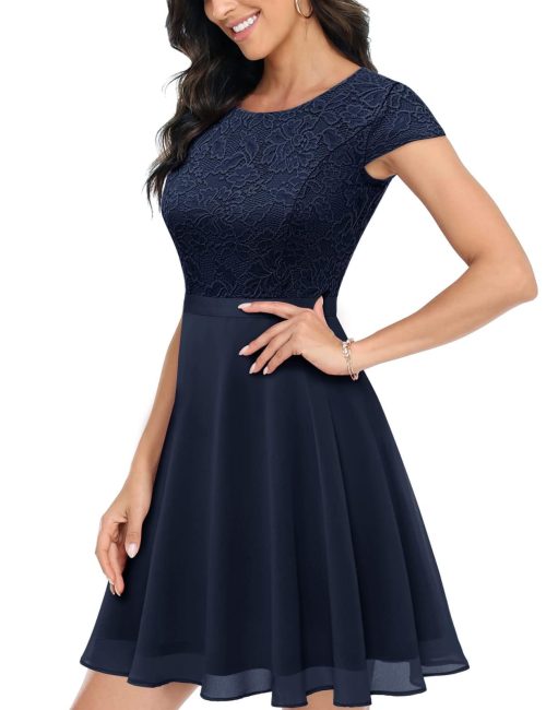 Brand New UOTORI Women's Floral Lace Short Bridesmaid Dress - Image 2