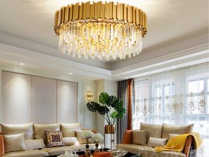 AHXIAOZN Luxury E14 Crystal Chandelier