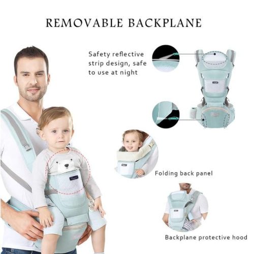 SONARIN Baby Carrier Ergonomic with Hip Seat - Image 3