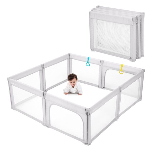 Doradotey Foldable Playpen for Toddlers