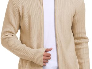 AIYINO Men's Full Zip Cardigan Sweaters