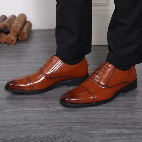 Brand New Rodawu Men's Lace-up Brogues Shoe - Image 5