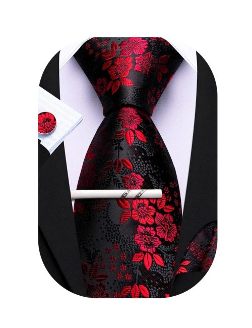 Brand New Barry.Wang Mens Silk Paisley Floral Ties