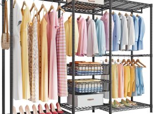 FTEYUET Clothing Rack Rails