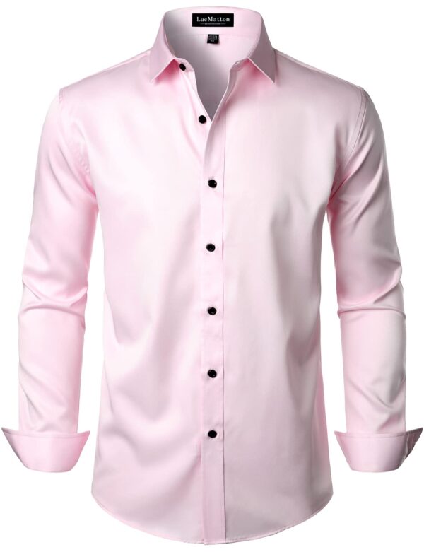 LucMatton Men's Stylish Stretch Shirt