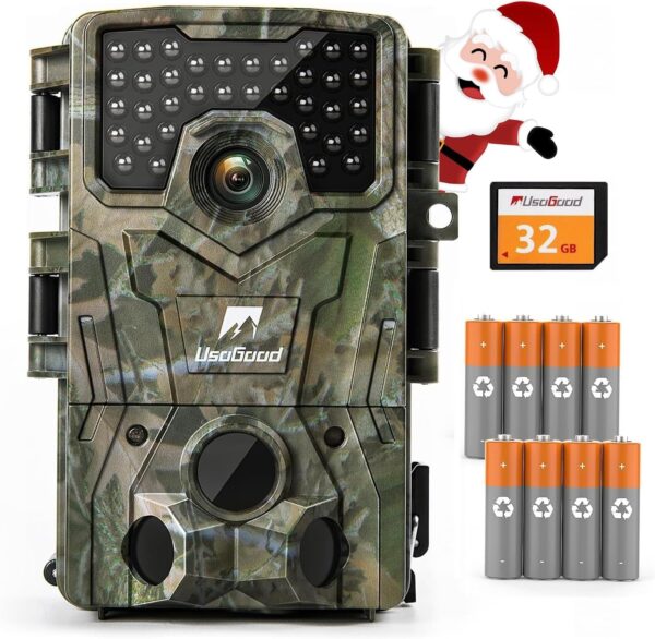 Usogood 36MP/4K 30fps Wildlife Trail Camera