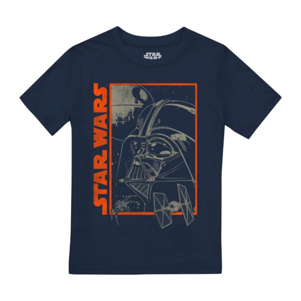 Cotton Soul Star Wars Vader Outline Boys T Shirt