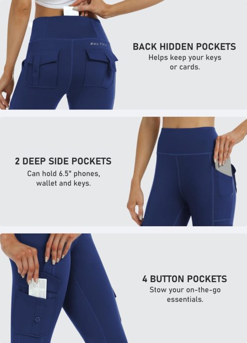 Brand New JINSHI Womens High Waisted Gym Yoga Leggings - Image 5