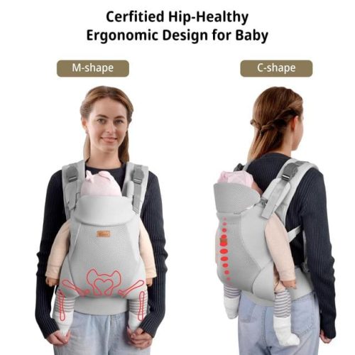 CUBY Best Baby Carriers from Newborn (Grey) - Image 5