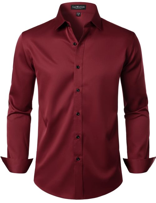 LucMatton Men's Stylish Stretch Shirt