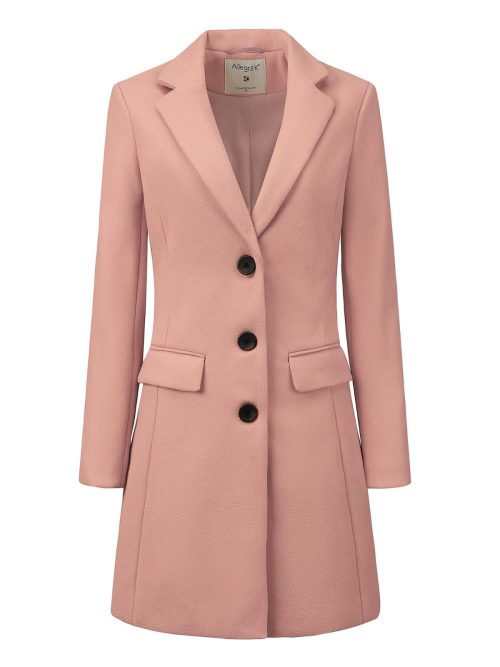Brand New Allegra K Women's Notched Lapel Winter Coat
