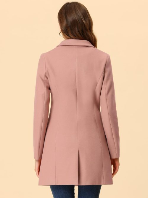 Brand New Allegra K Women's Notched Lapel Winter Coat - Image 4