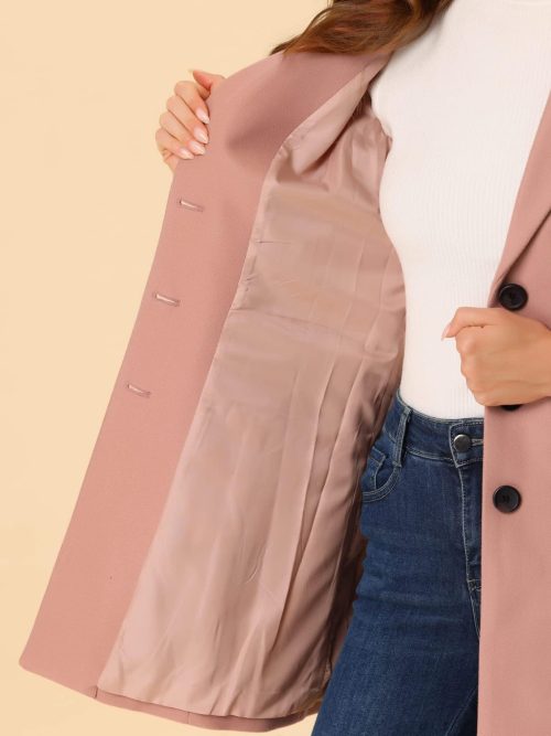 Brand New Allegra K Women's Notched Lapel Winter Coat - Image 5