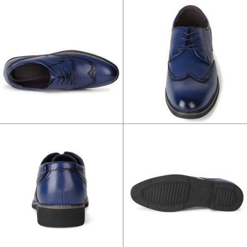 Brand New Ryehack Men's Oxford Brogues Leather Shoe Blue - Image 2