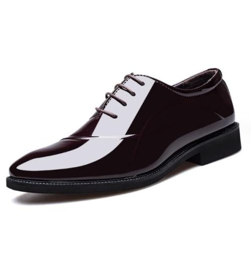 Brand New Mens Formal Patent Leather Brogues Shoe