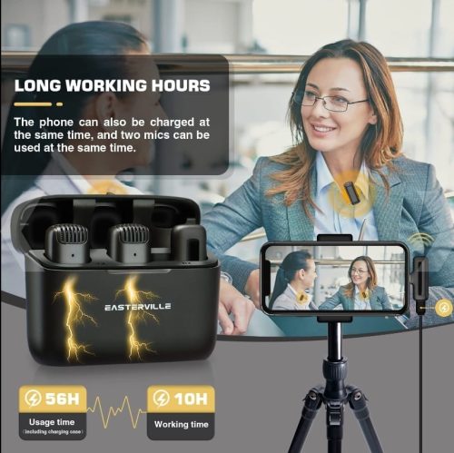 Brand New 2 Pack Wireless Lavalier Microphone for Type-C Android - Image 3