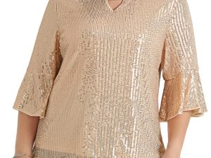 Hanna Nikole Women's Sequin Tops