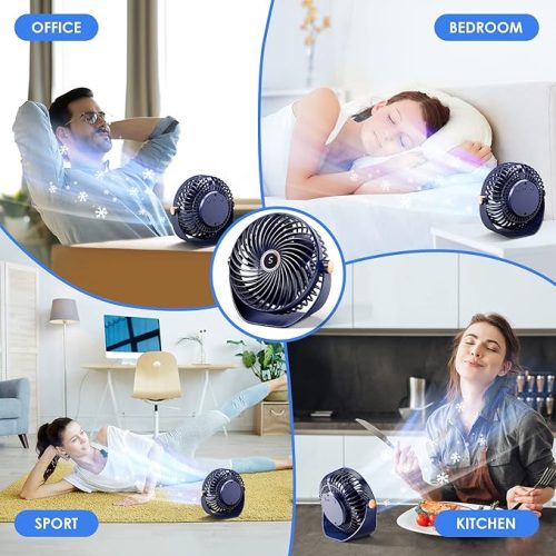 Rechargeable Desktop Fan 2400mAh - Image 3