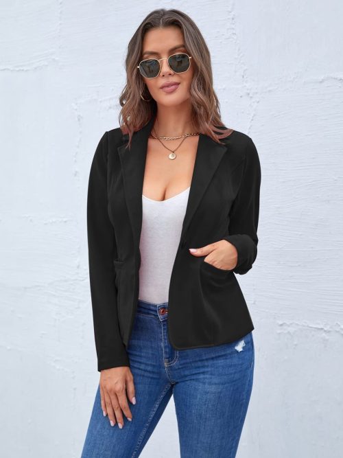 MINTLIMIT Women Slim Fit One Button Office Blazer - Image 5