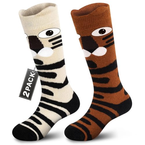 Muezna 2 Pairs Kids Merino Wool Ski Socks