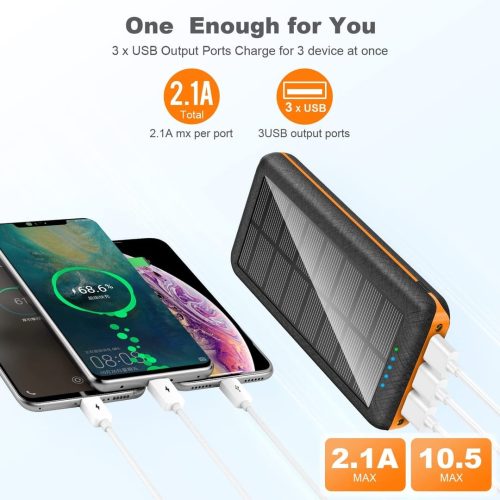 Portable Solar Charger Power Bank 30000mAh - Image 2