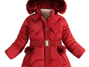 Adigau Kids Girls Winter Coat Red