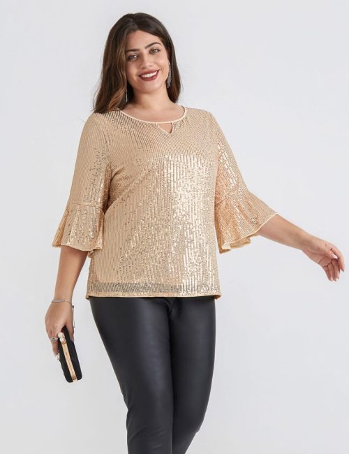 Hanna Nikole Women's Sequin Tops - Image 3