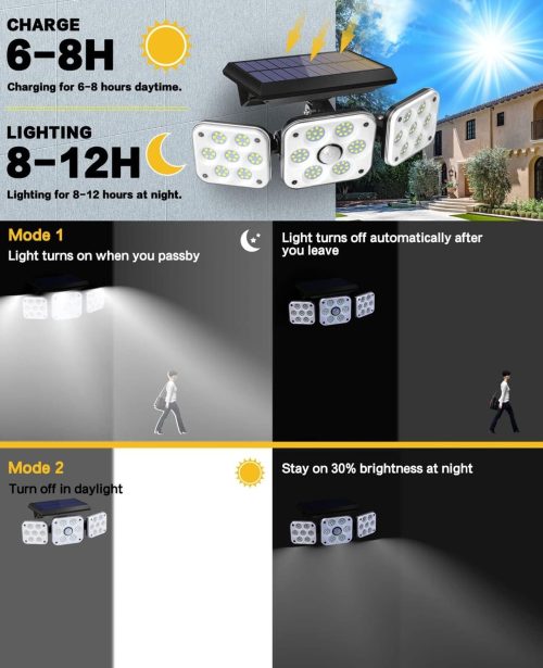 Ohotter 138 Outdoor LED Solar Lights - Image 3
