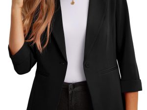 GRECERELLE Women's Blazer Suit Black